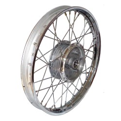 Koło kompletne obręcz 1,50x16 z chromowanej stali z piastą 16 wszystkie typy motorowerów