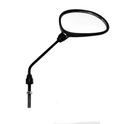 Lusterko owalne czarne (M8 długi gwint)  Skuter Peugot