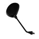 Spiegel schwarz, oval, M8 Peugot