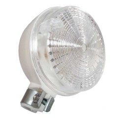 Kierunkowskaz okrągły tył, biały korpus, klosz biały S51 MZ