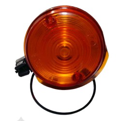 Kierunkowskaz okrągły przód, klosz pomarańczowy Simson, MZ