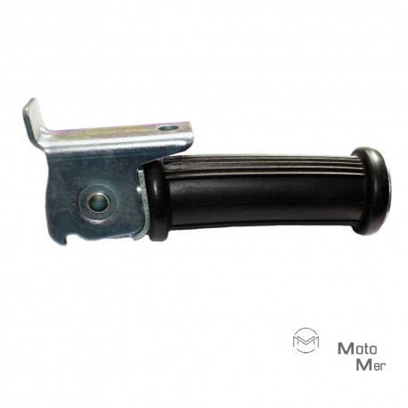 Beifahrerfußraste schwarz/verzinkt (mit Gummi ) (für alle Moped-Typen)