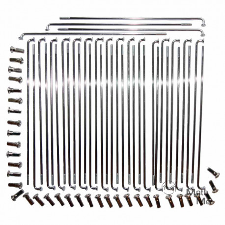 Speiche Simson 36 Stück S51, S50, S53 16" 143,5 mm M3,5 Edelstahl (deutsche Fertigung)