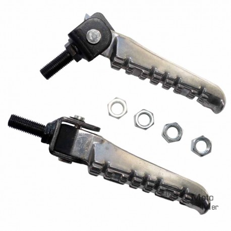 Beifahrerfußraste schwarz/zink (Motorrad) MZ