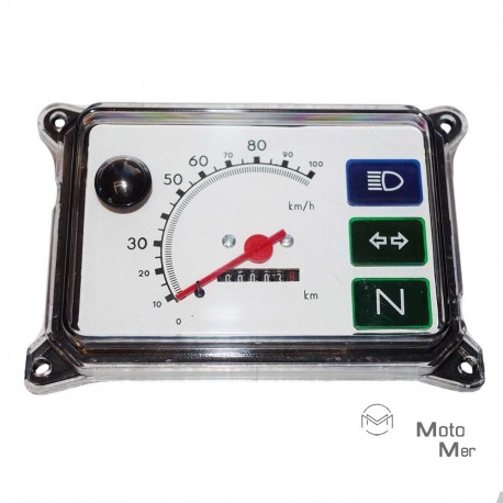 Tacho mit Blinkerkontrolle SR50, SR80 bis 100 km/h schwarz NEU