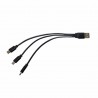 Przewód USB - 3x mini USB