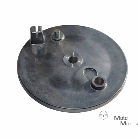 Bremsschild hinten (Bremszug außen, ohne Bohrung für Bremslichtkontakt) passend für S50, S51, S51/1, S70, S70/1, S53, S83, SR50