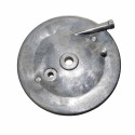 Bremsschild hinten (Bremszug innen, mit Bohrung für Bremslichtkontakt) passend für SR4-1, SR4-2, SR4-3, SR4-4, KR51/1)