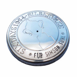 Tankdeckel mit Schloss Aluminium mit chrom-Optik Ø40 - Simson S50, S51, SR50, KR51/1, KR51/2, SR4-2, SR4-4