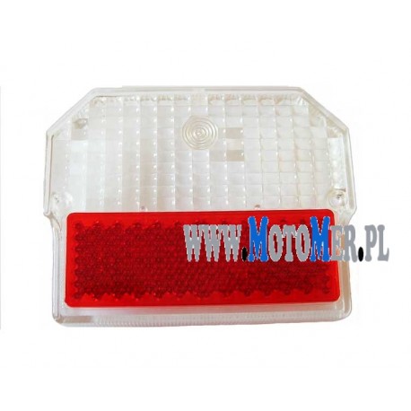 Lens for tail lamp angularly white MZ ETZ, Simson