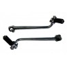 Kick starter, kick start lever, with rubber in chrome SR50, SR80 