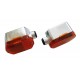Blinker Simson SR50, SR80, MZ sechs-eckig, orange, chrom-look