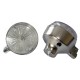 Indicator rear, indicator-cap white, body (housing) chrome-looks, Simson, MZ