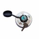 Tankdeckel mit Schloss Aluminium mit chrom-Optik Ø40 - Simson S50, S51, SR50, KR51/1, KR51/2, SR4-2, SR4-4
