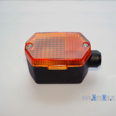 Blinker (vorn+hinten) MZ, Simson, SR50, SR80 sechs-eckig, orange