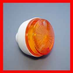 Kierunkowskaz okrągły tył biały korpus pomarańczowy kloszz uszczelką S51 MZ