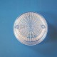 Indicator-cap, rear, round in white Simson, MZ
