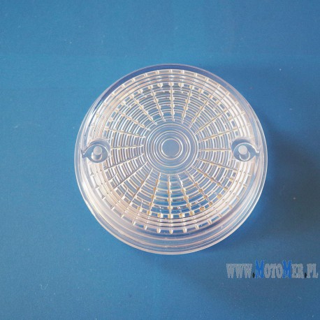 Indicator-cap, rear, round in white Simson, MZ