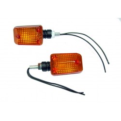 Kierunkowskaz mini, klosz pomarańczowy z żarówką 12V