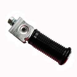 Beifahrerfußraste schwarz/zink (Motorrad) MZ