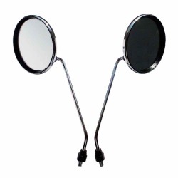 Lusterko okrągłe chromowane (Ø116, M8) kpl 2 sztuki